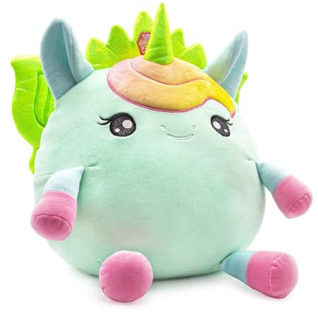 SQUISHPETS Big Galupy Rainbow Unicorn Kyly - Einhorn Plüschtier 30cm zum Kuscheln und Spielen