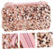 CANIGHT de Rangement Carré à Paillettes Aroved Trousse de Toilette de Voyage Capacité Trousse de Maquillage pour Femme à Main de Maquillage de Rangement de Toilette à La Mode