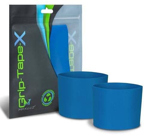 MAXXEZ® Schienbeinschonerhalter aus Silikon mit überragendem Halt - Schienbeischoner Halter extra rutschfest für Herren, Damen & Kinder - blau