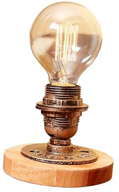 UKCOCO Schreibtischlampe Nachttischlampe Retro Design Tischdekorationsleuchte Für Zuhause Schlafzimmer Esszimmer Bar Restaurant Ohne Glühbirne