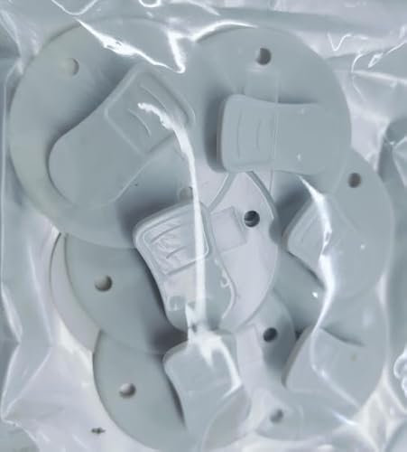 6 Stück Duschvorhang Clips, 5.5cm Schutz Spritzschutz Clip, Selbstklebende Curtain Clips, Winddichte Schutz Clip, Klammern Weiß Shower Curtain zum Halten Duschvorhang Vorhang Cleveres Zubehör