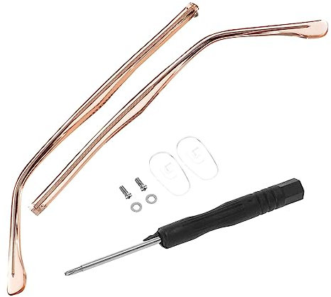 DEARMAMY 1 Paio Accessori per occhiali gambe degli occhiali Specifiche occhiali per le braccia chiaro colore cornici bicchieri Aste sostituzione occhiali aste porta occhiali stabili Metallo