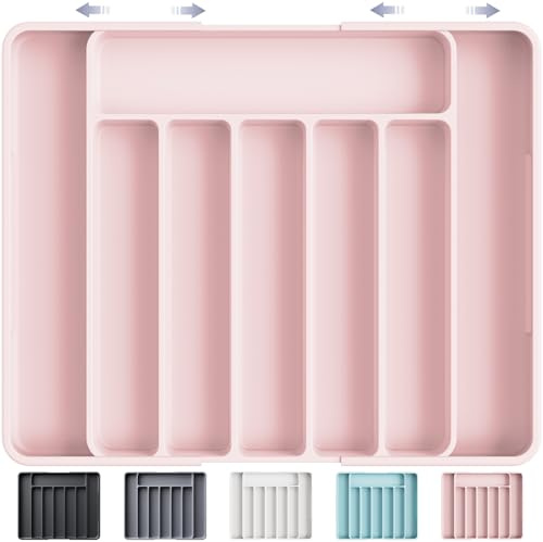 Kitsure Large Cutlery Drawer Organiser, Adjustable Tray Kitchen Accessories