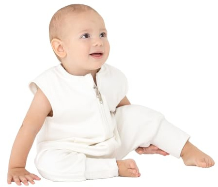DANKA® Baby Winterchlafsack mit Beinen – Schlafsack mit Füßen aus 100 % Baumwolle – OEKO-TEX, Reißverschluss, Atmungsaktiv, 2.5 TOG – Für Herbst, Winter & Frühling