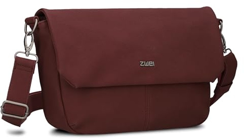 Zwei Damen Handtasche Mademoiselle M60 Umhängetasche Querformat 3 Liter breite Crossbody-Bag Magnetklappe Reißverschluss inklusive Schlüsselband klassisch-elegant hochwertiges Kunstleder