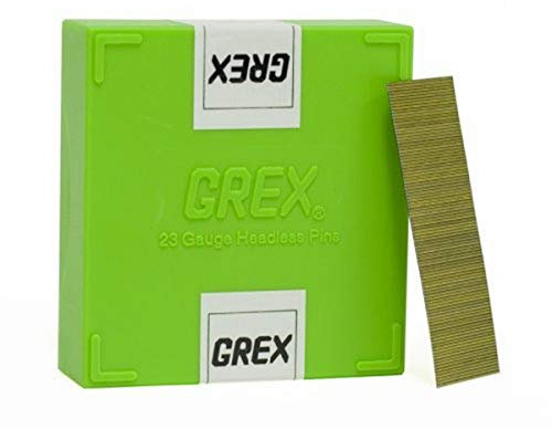 GREX P6/25L 23-Gauge 1-Inch Length Headless Pins, 10,000 per Box by Grex Power Tools
