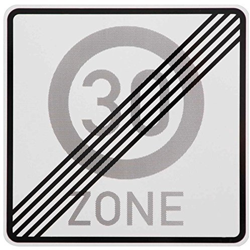 ORIGINAL Verkehrsschild Nr. 274.2 Ende 30 Zone Verkehrszeichen Schild Geburtstagsschild RAL Straßenschild Schilder Verkehrsschilder Straßenschilder