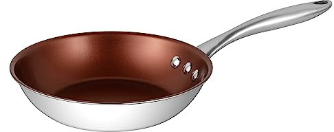 Edelstahl Pfanne Earth by Ozeri mit ETERNA® Antihaftbeschichtung ohne PFOA, induktionsgeeignet (20cm)