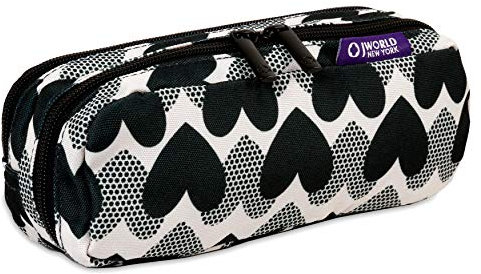 J World New York Unisex-Erwachsene JoJo Federmäppchen, Herz-Punkt, Einheitsgröße