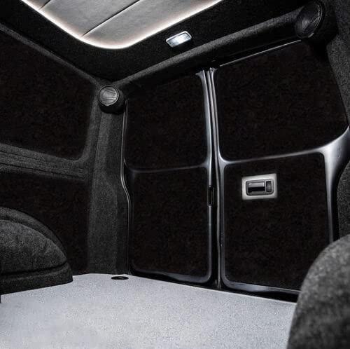 Shield-Auto-Care 4 Way Stretch Van Lining Carpet Conversion in Black Trim Bundle Kit-Includes High Temperature Trimfix Adhesive Glue (6 M + 6 Trim FIX)