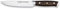 3 Claveles Cuchillo de cocina profesional Kimura cuchillo cocina muy ligero menaje de cocina muy resistente, Plata y Negro, de 13 cm-5 cm de hoja