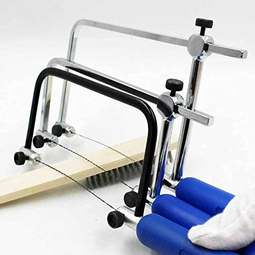 TopHomer Piercing-Säge, 1 Stück Laubsäge, professioneller verstellbarer Sägebogen, Holzgriff, Schmucksäge, Rahmen, Juweliersäge, Rahmen