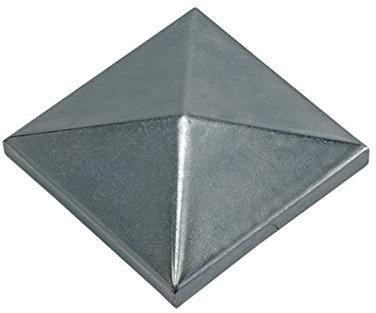 Chapeau de pilier carré en acier - 200 x 200 mm