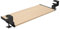 FIX&EASY Tastaturauszug klemmbar mit Tastaturablage 800X300mm buche Dekor, Tischklemmen höhenverstellbar schwarz, Schienen schwarz 300mm, Auszug für Tastatur Maus Keyboard und Laptop Ablage