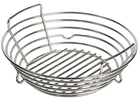 Vankey Kohlekorb für Kamado Joe JR, robuster Edelstahl-Kohle-Aschekorb, passend für Minimax Big Size Green Egg und andere Smoker-Grills