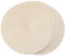 FunWheat, Set di 6 tovagliette rotonde intrecciate per tavoli da pranzo in tessuto, lavabili, antiscivolo, 38,1 cm (beige avorio, 6 pezzi)