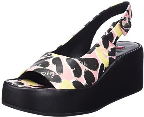HÖGL Loulou, Sandali con Tacco Donna, Rose Multi, 37.5 EU Larga