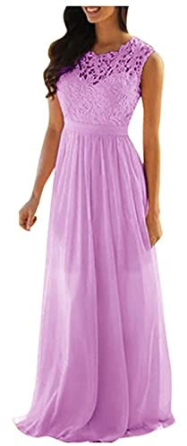 Tomwell Femme Robe de Soirée Evasé à Paillettes Elégant Sexy Col V sans Manche A-Ligne Maxi Robe de Bal Cérémonie Mariage Robe de Cocktail
