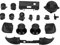 ASHATA Kit Completo di Pulsanti di Ricambio per, RT LT RB LB Pulsante RB Pulsanti ABXY Set di Pulsanti per Controller di Gioco Kit di Accessori, per Series X/per Series S(Nero)