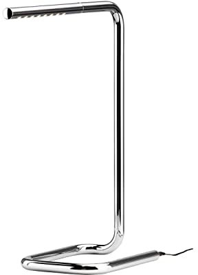 Tecnolumen Lum 50 Tischleuchte Chrome Poliert 11W LED, H: 50cm, (Fuß) B: 19cm, (Kopf) L: 24,5cm, Ausladung: 41cm, TLUM10 Chr