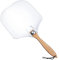 Bibest Pelle à Pizza en Aluminium 12 Pouces | Grande pagaie à Pizza en Aluminium,Spatule à Pizza en Acier Inoxydable avec Manche en Bois Pliable pour Four à Pizza intérieur et extérieur, 61 x 30,5 cm