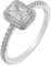 Xenox Damen 925 Sterling Silber Ring mit Zirkonia in silberfarben - SILVER CIRCLE HALO - XS7069, Ringgröße (Durchmesser):54 (17.2 mm Ø)