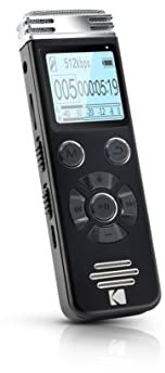 KODAK VRC450 – Hochleistungs-Diktiergerät, Mini-Diktiergerät mit Sprachsteuerung, Lithium-Batterie, MP3-Player und Hörgerät