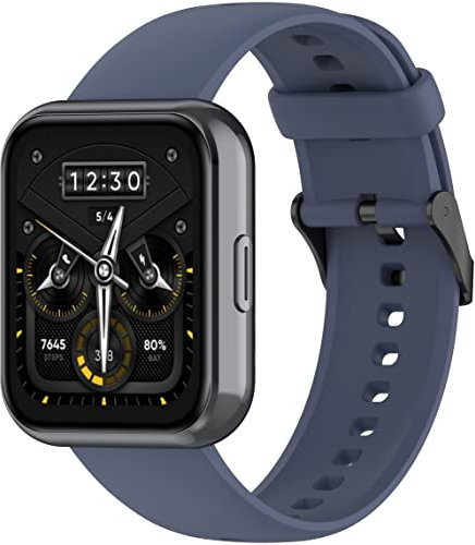 Chainfo Correa de Reloj de Silicona Suave compatible con Realme Watch 3 / Watch 2 / Watch 2 Pro, Repuesto Ideal NO221015 (Pattern 7)