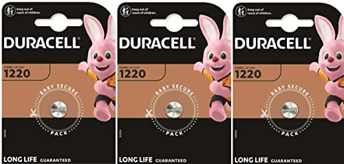 3X Duracell 1220 (3 Blister Da 1 Batteria) 3 pile (CR1220)