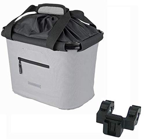 Lenkerkorb Fahrradkorb Fahrrad Korb vorne - abnehmbar - faltbar - Blue Bird Canosa - mit Quick-Clip Halterung - ca. 20 Liter Volumen- für eBike geeignet