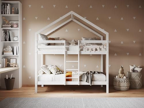 Flair Nest House Bunk Bed - White