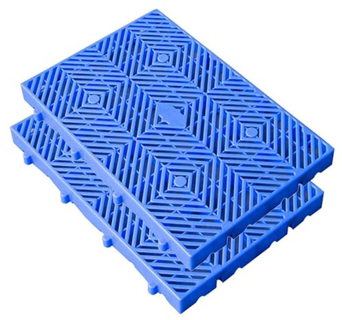 LXSEHN Kunststoffpalette, 2Stück-100x60x5cm Anti-Rutsch Stecksystem Leichtpalette, Universal Halbe Palette Gitter Tafel, Waren Tafel Bodenplatten Wasserdurchlässig für Küche Balkon Abstellräume