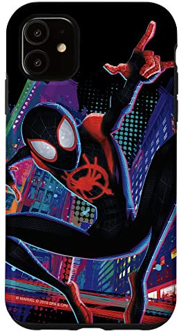 Hülle für iPhone 11 Marvel Spider-Man in das Spider-Verse Miles Morales City