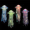 MODOAO Glitter Schillernde Quallen Licht, 4 Pack Leuchtende Quallen Lampe Kit, Tragbare Hängende Quallen Atmosphäre Dekorative Lampe, Quallen Laterne für Haus, Garten, Schlafzimmer, Aquarium, xyd233