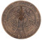 Something Different Wholesale Reloj solar de terracota Howling Wolves, perfecto para los entusiastas del jardín