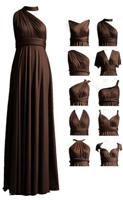 Multiway Ultimate Bridesmaid Dress & Convertible Evening Gown - Plus Size, Long & Infinity, Bandeau & Wrap Style, Perfect for Prom & Weddings