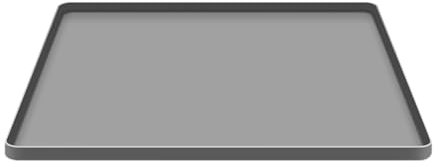 MagiDeal Bac d'égouttage en Silicone, tapis de sol pour réfrigérateur, empêche d'eau, plateau de congélateur, Mini bac d'égouttement pour, gris, 65x60cm