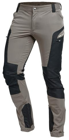 PUMA Workwear Pro-One Wanderhose Herren - Robuste Outdoor Hosen für Herren - Mit verstärktem Nylon für Langlebigkeit - Trekkinghose mit 4-Wege-Stretch - Verstellbarer Knopfleiste - S - Desert Brown