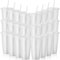 ASMIZ 24 Pcs White Plastic Cups with Lids and Straws, 24 oz Reusable Glitter Cold Drinks Tumbler Bulk, Coloured Iced Coffee Cup Travel Mug for Smoothie, Juices, Birthdays, Flamingo Party (Clear)