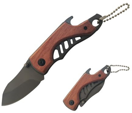 XUDIY Mini coltello EDC da uomo, piccolo coltello tascabile, coltello da trekking, coltello da campeggio, taglierino pieghevole con lama affilata da 2,17 pollici per qualsiasi uso