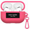 Kate Spade New York AirPods Pro 2nd/1st Gen Case with Keychain Ring - Pom Pom Pink Silicone Case for AirPods Pro 2nd/1st Generation