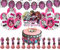 Yoimckay 32 Stück Dekoration für Geburtstagsfeiern Mädchen, Geburtstag, Luftballons, Kinder, Dekoration für Mottopartys, Geburtstag Banner Luftballons Party Dekoration Geburtstag