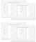 Adattatore scatola placca da 503 a 502, placca adattatore riduttore da 503 a 502 in plastica. Supporto adattatore cassetta per termostati o altro (Mod 1 Bianco (2 confezioni))