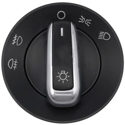 CAKYSE Lichtschalter Scheinwerfer Kompatibel Mit VW Für Beetle Für Passat 3B 3BG Für Lupo 1999 2000 2001 2002 2003 2004 2005 Nebelscheinwerfer-Scheinwerferschalter 6R0941531G