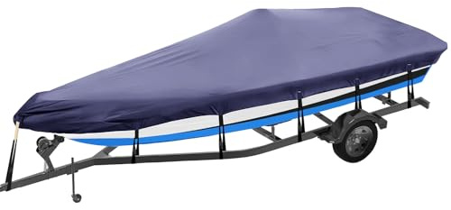 Kaufpirat Premium Abdeckplane B 430 x T 230 cm Bootsabdeckung Persenning Schlauchboot Bootsplane Bootspersenning Yacht Schnellboot Angelboot 900 D, 500 g/m², 6.000 mm Wasserbeständigkeit Anthrazit