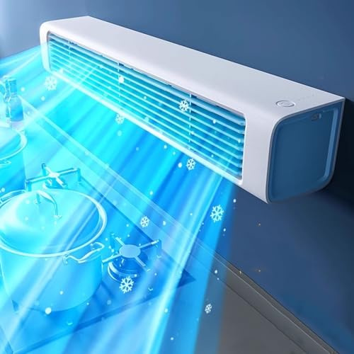Kabelloser Raumkühler mit Fernbedienung, 3 Stufen, langer Luftauslass, ideal für Schlafzimmer und Büro