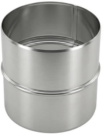 MAKA Raccordo Flex-Flex per Canna Fumaria in Acciaio Inox, Giunzione tra Due Tubi Flessibili Monoparete (Ø 80 mm, AISI 316)