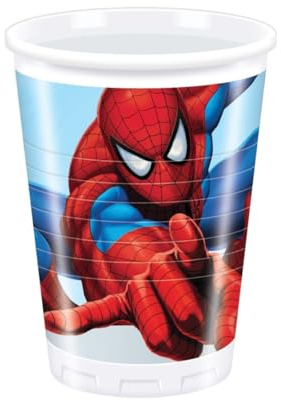Spiderman Plastic Party Cups (pack Of 8)