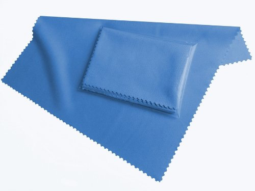 XAKii Mikrofaser 19x20cm Reinigungstuch, HighTech Display Tuch in blau, für alle Smartphones, Kameras, Tablet PCs - Bildschirm Tuch - Displaytuch Clean