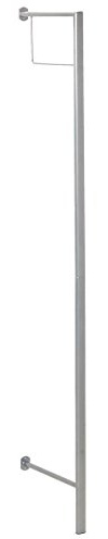 HAKU Wandgarderobe alu, Metall - Maße: B 4 x H 181 x 38 cm, Style: Modern